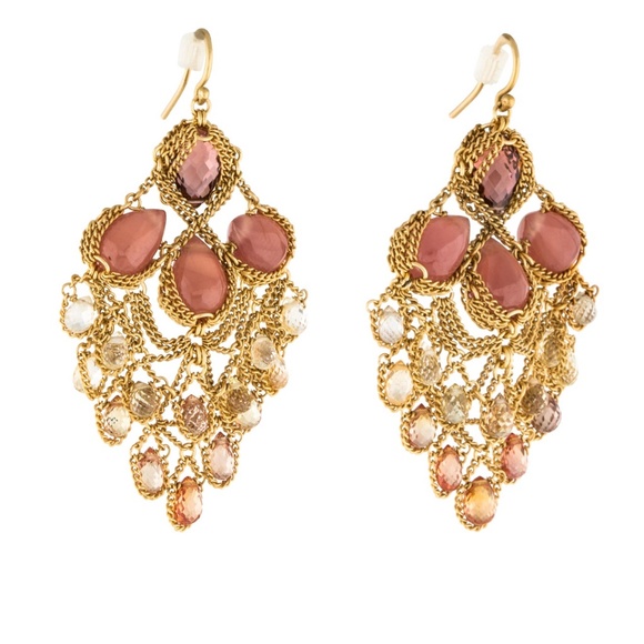 SOLD -Anthony Nak Collector's 18k Gold Earrings - Picture 3 of 4